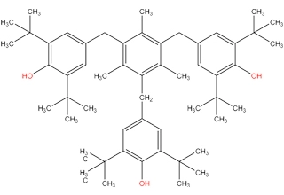 1,3, 5-trimetil-2, 4,6-tris(3,5-di-tertbutyl-4-hydroxybenzyl)benzen