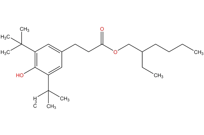 Benzenepropanoik asit, 3,5-bis (1,1-dimetiletil)-4-hidroksi-, 2-etilheksil ester