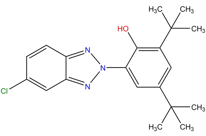 2-(2 '-Hydroxy-3',5 '-di-t-butilfenil)-5-klorobenzotriazol
