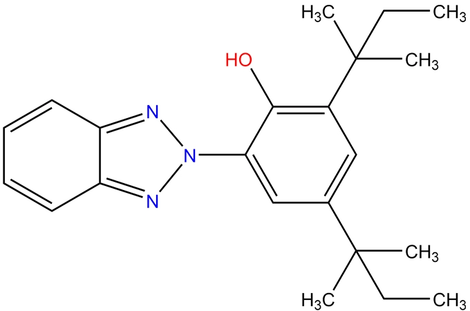 2-(2 '-hydroxy-3',5 '-di-t-amilfenil) benzotriazol; 2-(2H-Benzotriazol-2-yl)-4,6-ditertpentylphenol