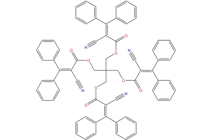 1,3-bis-[(2 '-cyano-3',3 '-diphenylacryloyl) oksi]-2,2-bis-{[(2'-siyano-3 ',3'-diphenylacryloyl) oksi] metil}-propan