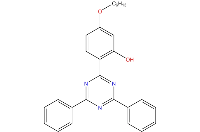 2-(4,6-difenil-1,3,5-triazin-2-yl)-5-[(hexyl) oksi]-fenol