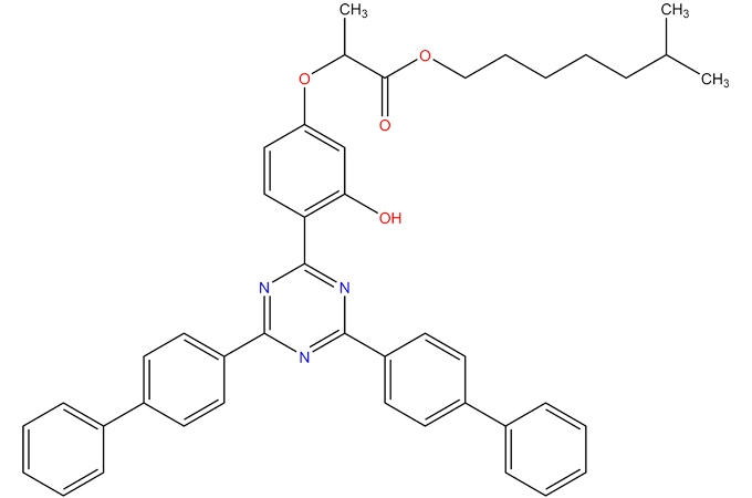 Izooktil 2-[4-[4,6-bis[(1,1 '-bifenil)-4-yl]-1,3,5-triazin-2-yl]-3-hidroksifenoksi] propanoat