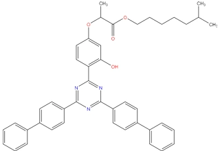 Izooktil 2-[4-[4,6-bis[(1,1 '-bifenil)-4-yl]-1,3,5-triazin-2-yl]-3-hidroksifenoksi] propanoat