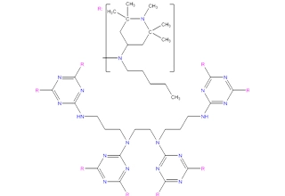 N,N,N '',N'''-tetrakis(4,6-bis(butyl-(N-methyl-2,2,6,6-tetramethylpiperidin-4-yl) amino)triazin-2-yl)-4,7-diazadecane-1,10-diamine