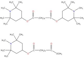 Bis(1,2,2,6,6-pentamethyl-4-piperidinyl)-sebacate ve 1-(Methyl)-8-(1,2,2,6,6-pentamethyl-4-piperidinyl)-sebacate