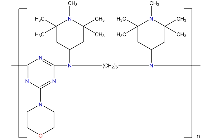 1,6-Hexanediamine, N,N'-bis(2,2,6,6-tetramethyl- 4-piperidinyl)-, morpholine-2,4,6-trichloro -1,3,5-triazine ile polimerler