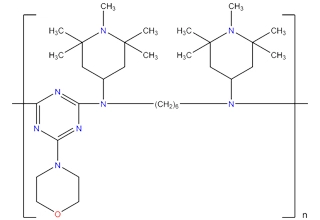1,6-Hexanediamine, N,N'-bis(2,2,6,6-tetramethyl- 4-piperidinyl)-, morpholine-2,4,6-trichloro -1,3,5-triazine ile polimerler