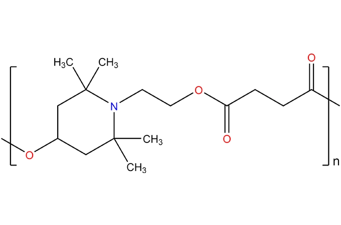 4-hidroksi-2, 2,6,6-tetramethyl-1-piperidine etanol ile Dimethyl süksinat polimer