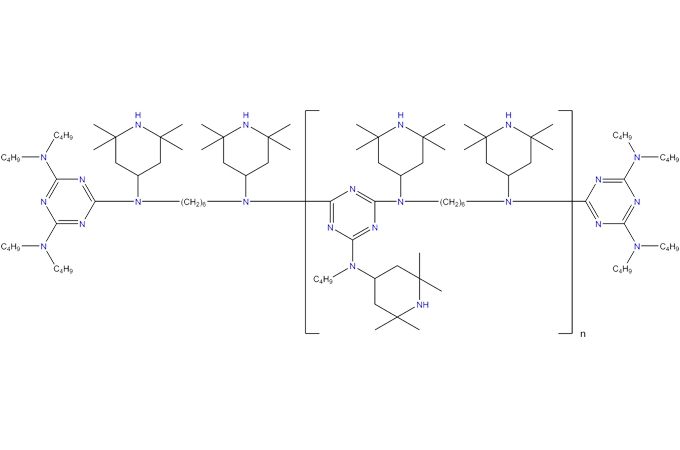 1,6-hhexdiamin, N,N,N-bis(2,2, 6,6-tetrametil-4-piperidinil)-2,4, 6-trikloro-1, 3,5-triazin, N-butyl-1-butanamine ve N-butyl-2 ile reaksiyon ürünleri, 2,6,6-tetramethyl-4-piperidinamine