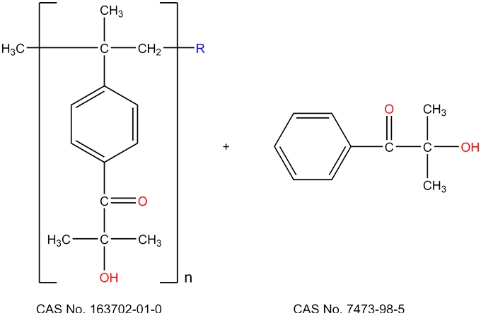 Oligomerik alfa hidroksi keton (70% wt) ve 2-hydroxy-2-methylpropiophenone (30% wt)