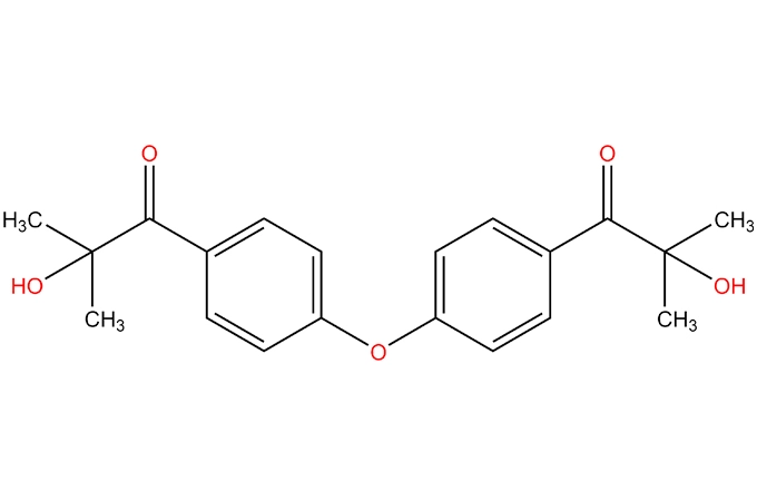 Difonksiyonel alfa hidroksi keton tip I fotobaşlatıcı 2-hidroksi-1-[4-[4-(2-hydroxy-2-methylpropionyl) fenoxy] fenil]-2-metilpropanon