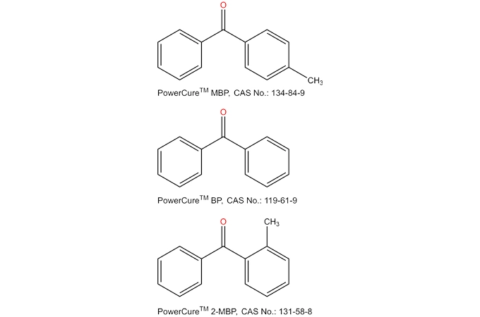 4-metilbenzofenon ve benzofenon ve 2-metilbenzofenon