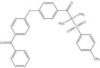 Difonksiyonel ketosulphone tip II fotointiator 1-[4-(4-benzoilfeniltiyo) fenil]-2-tosyl-2-methyl-1-propanone