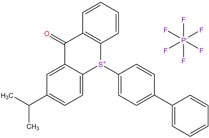 10-[1,1 '-Bipheny]1-4-yl-2-(1-metiletil)-9-oxo-9H-thioxanthenium hexafluorofosfat