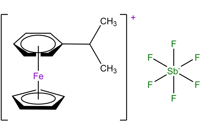 Cyclopentadienyliron(ii) hexa-floroantimonate