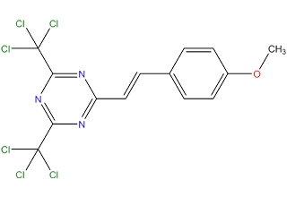 2-[2-(4-metoksifenil-2-il) vinil]-4,6-bis(trichloromethyl)1,3,5-triazin