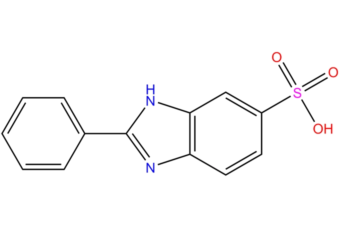 2-phenyl-1H-benzimidazole-5-sulphonic asit